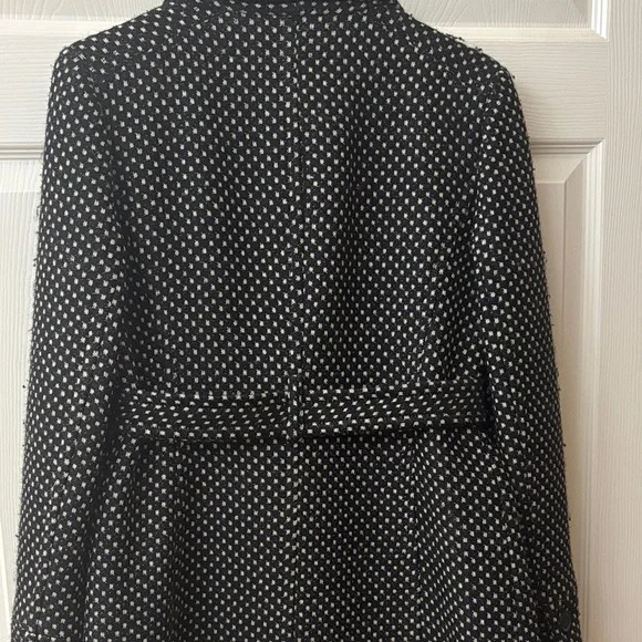J. Crew Black and White Pea Coat - Picture 5 of 8